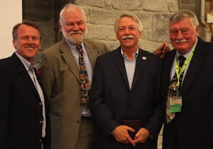 Alan Latourelle, Nik Lopoukhine, Jon Jarvis, and Jack Padalino at ING Summit Brandwein Medal ceremony.